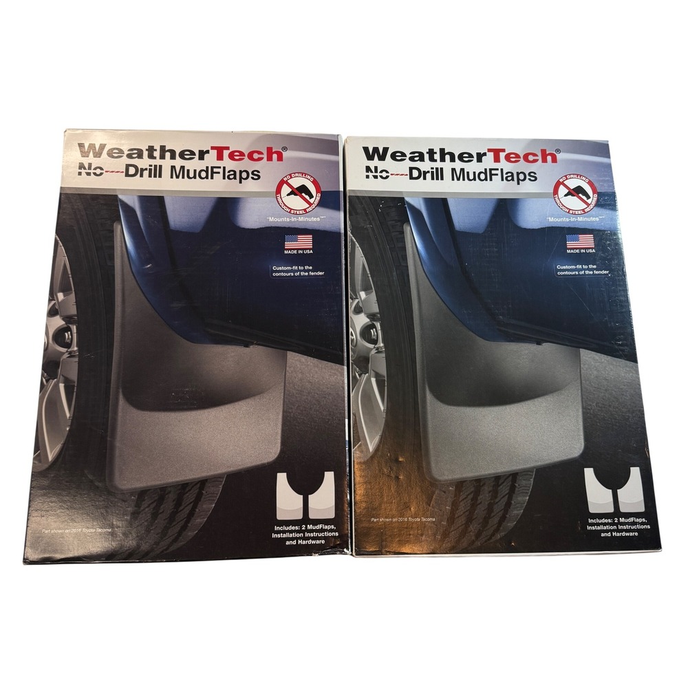 WeatherTech No-Drill MudFlaps for Suburban/Yukon XL/Yukon - Front & Rear Set‎
